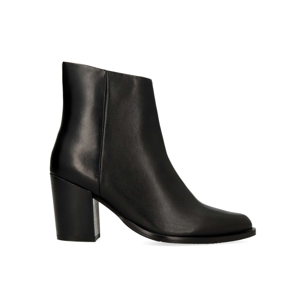 TWEST Botines confort piel tacón ancho