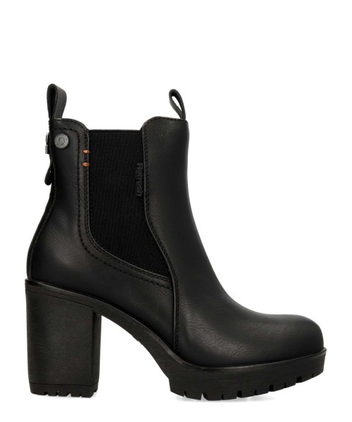 REFRESH Botines chelsea tacón ancho mujer