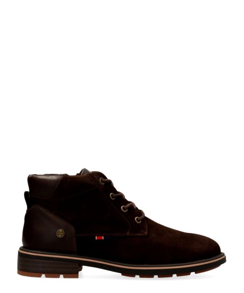 XTI Bota casual piel serraje hombre