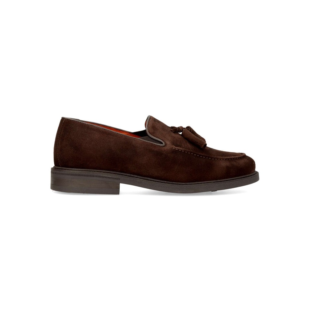 MAC Zapato mocasín borlas piel serraje