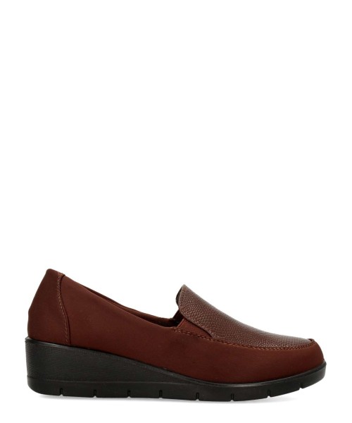 VVNN Zapato mocasín confort cuña mujer