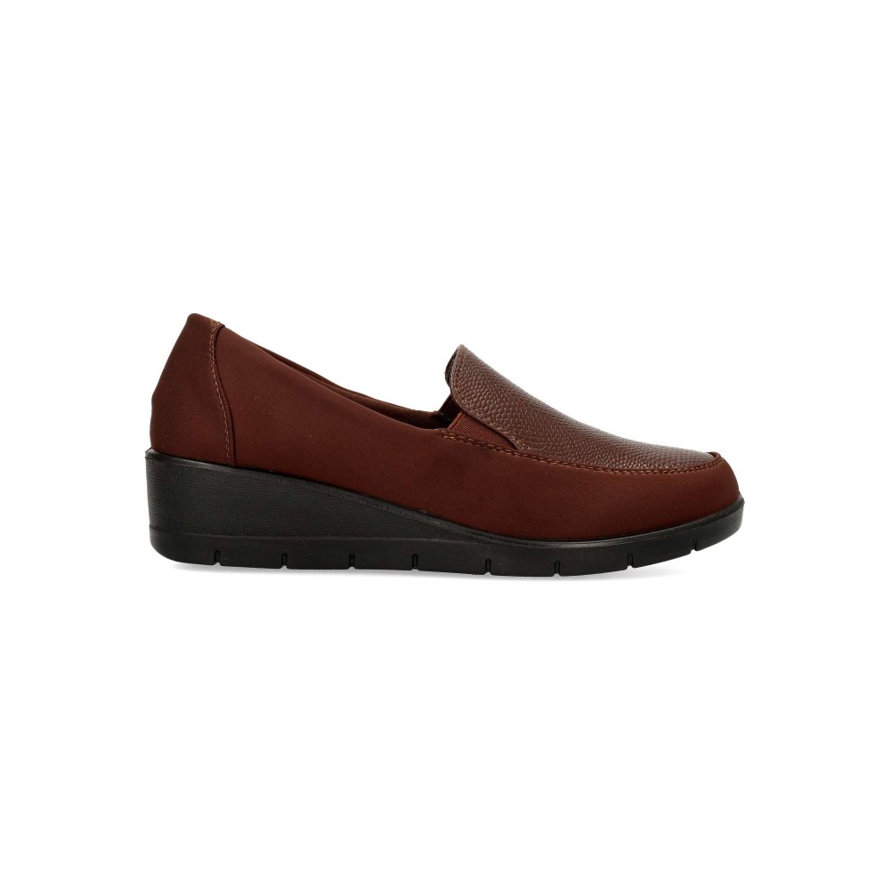VVNN Zapato mocasín confort cuña mujer