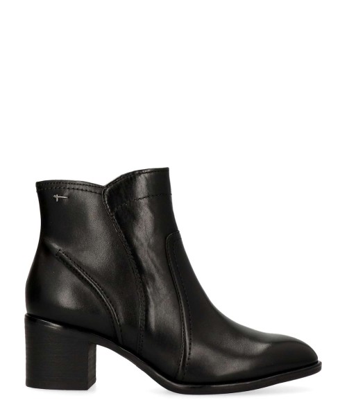 TAMARIS Botines de piel tacón ancho mujer