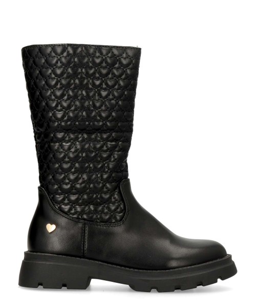 PEKES Bota biker acolchado corazones