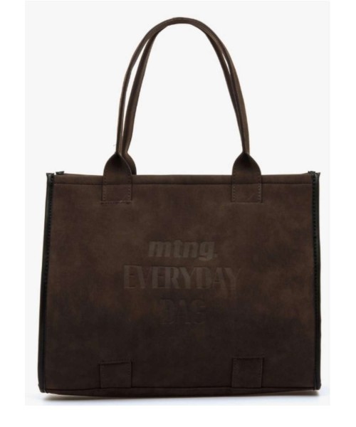 MTNG Bolso tote rectangular de mujer 