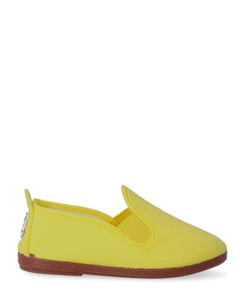 JAVER Zapatilla lona Kung-Fu elástico. JAV 55 AMARILLO