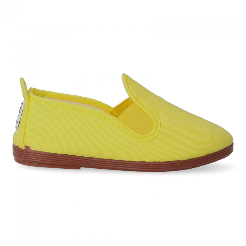 JAVER Zapatilla lona Kung-Fu elástico. JAV 55 AMARILLO