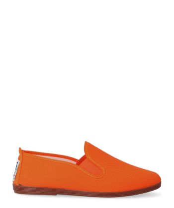 JAVER Zapatilla lona Kung-Fu elástico. JAV 55 NARANJA